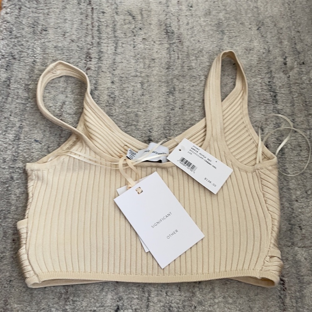 Significant Other Abbie Rib- Knit Crop Top - Picture 4 of 8